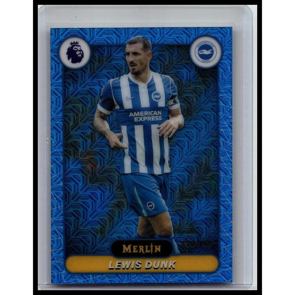 2026 Merlin Premier League #46 Lewis Dunk Blue Mojo Refractor #/150